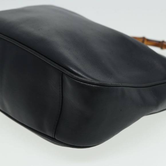 GUCCI Bamboo Shoulder Bag Leather 2way Brown 001 2113 1638 Auth 76394 - Picture 11 of 16